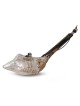 Silver Plated Lion of Judah Anointing Oil Ram's Shofar